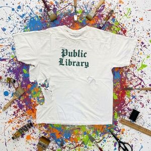 Foreign Currency “Public Library” Tee White XL